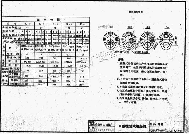 給煤機主要技術說明新