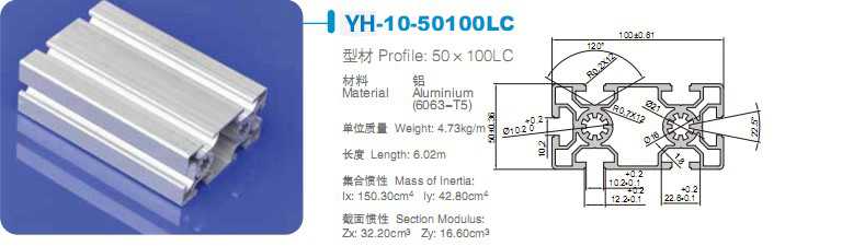 50100LC工業鋁型材